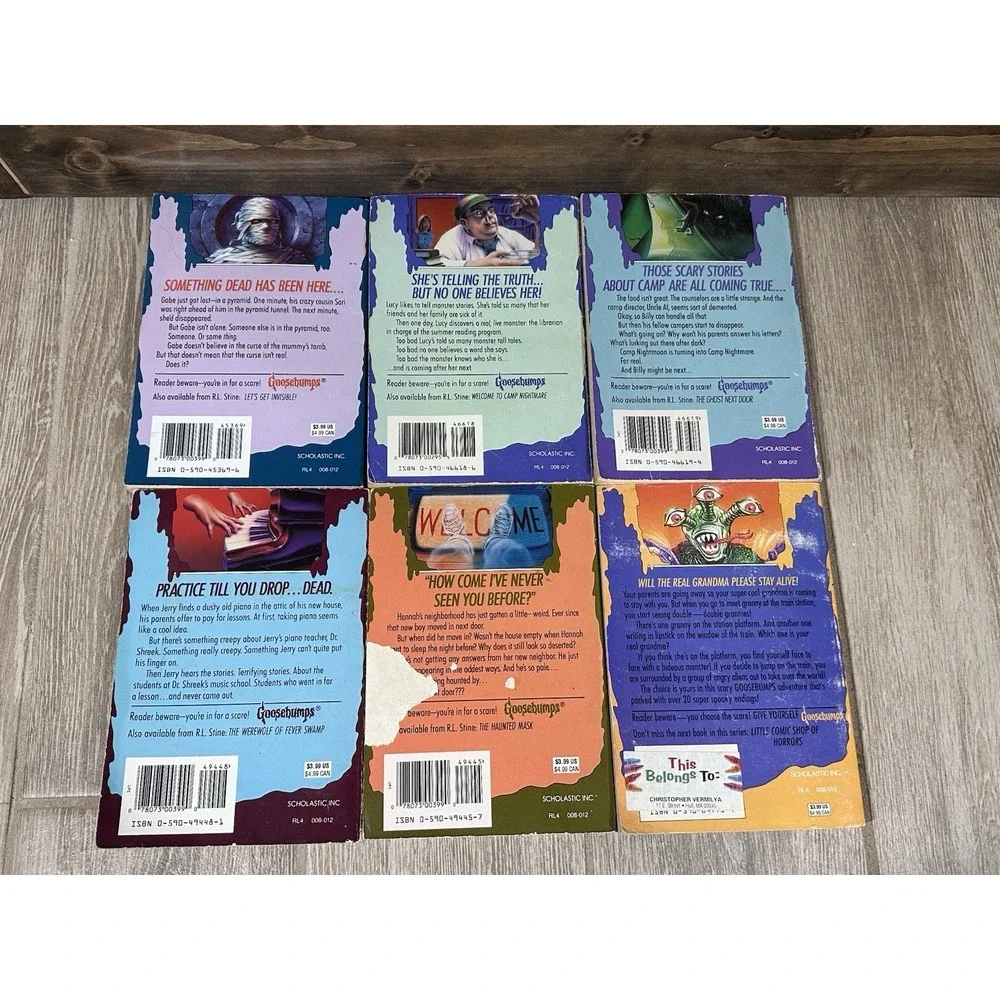 R.L. Stine 1st Print Edition Goosebumps Book Bundle - Assorted Lot - Horrorcore